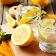 Photo of lemon water