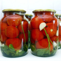 Photo of pickled tomatoes