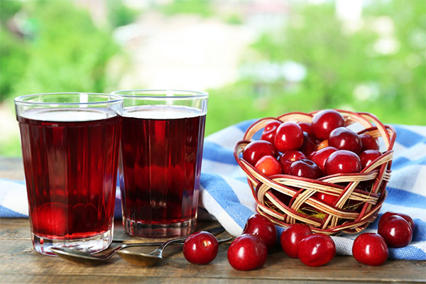 Uses of cherry juice in medicine