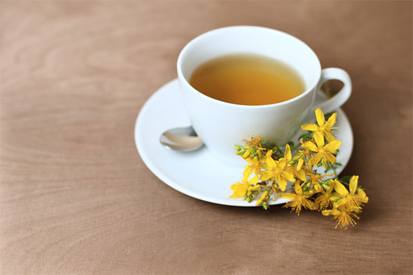 Tea from St. John's wort in medicine