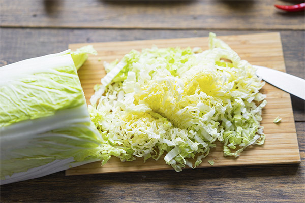 How to cut the Chinese cabbage correctly