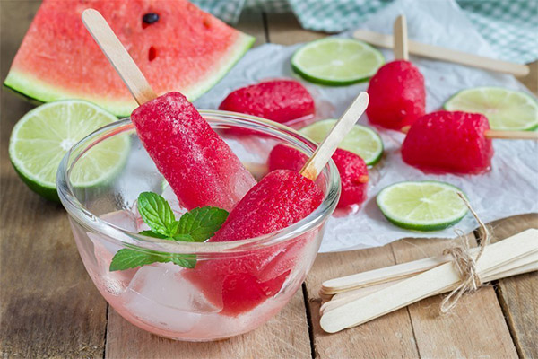 Watermelon ice-cream