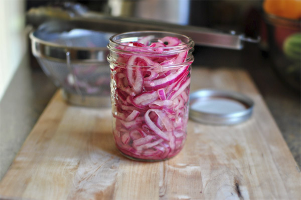 How to Pickle Blue Onions