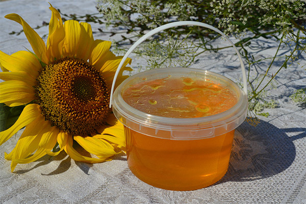 Recipes of folk medicine with sunflower honey
