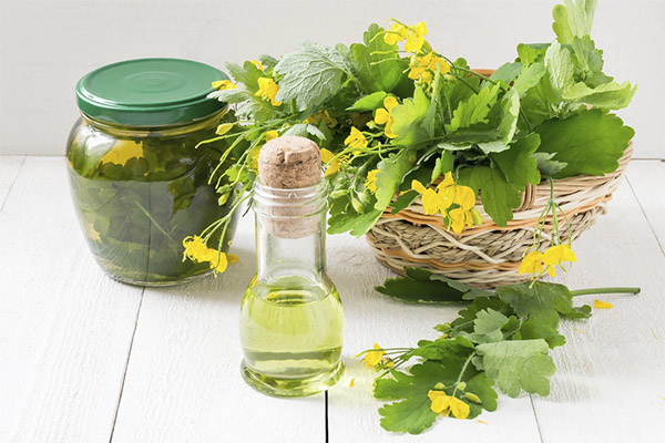 Kinds of medicinal compositions with celandine