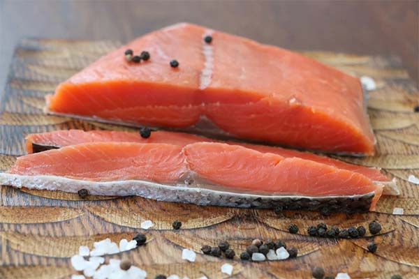 How to salt chinook salmon