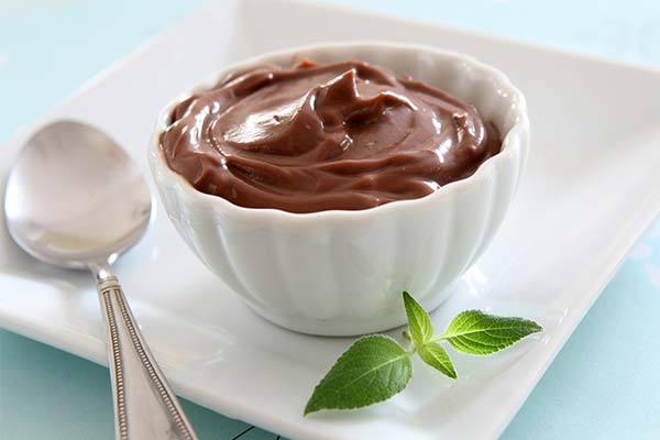 Chocolate cream for profiteroles
